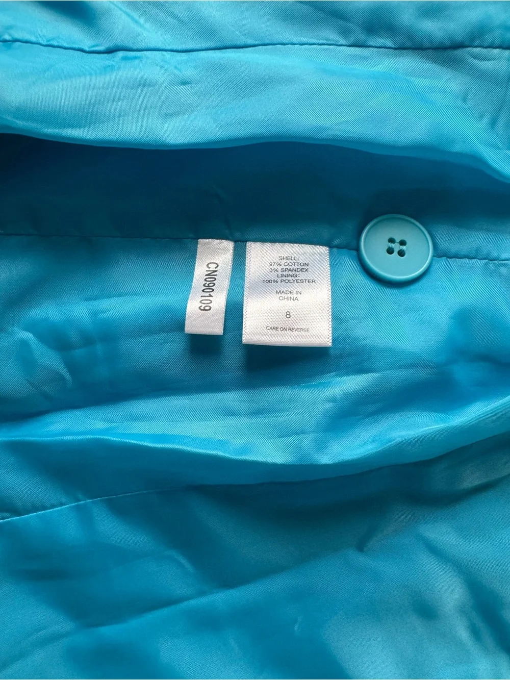New York & Company Bright Turquoise Women's Blazer